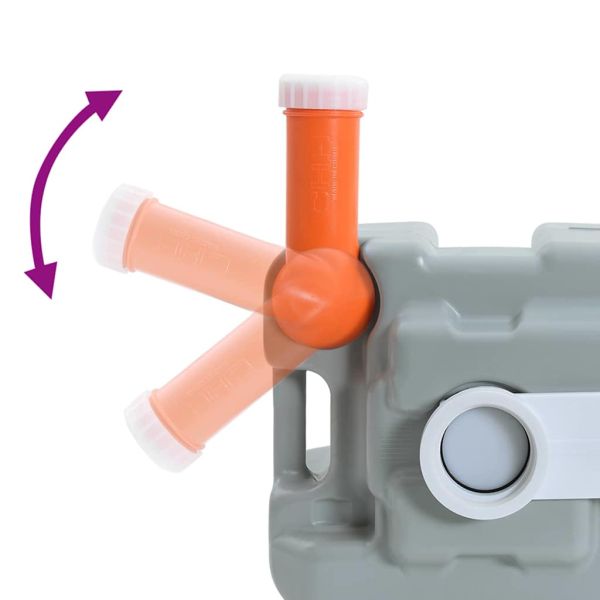 Къмпинг тоалетна Сив 41,5 x 36,5 x 42 см