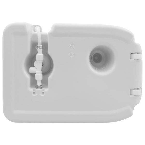 Стойка за миене на ръце за къмпинг Сив 50,5 x 33 x 103 см