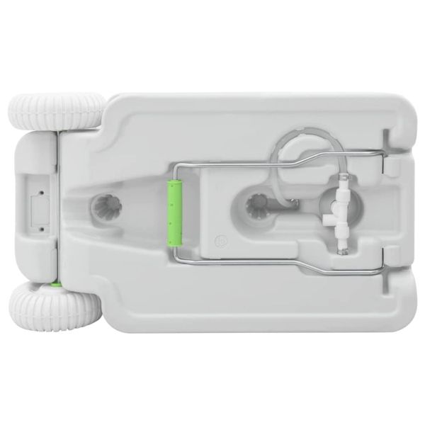 Стойка за измиване на ръце с колела за къмпинг Сив