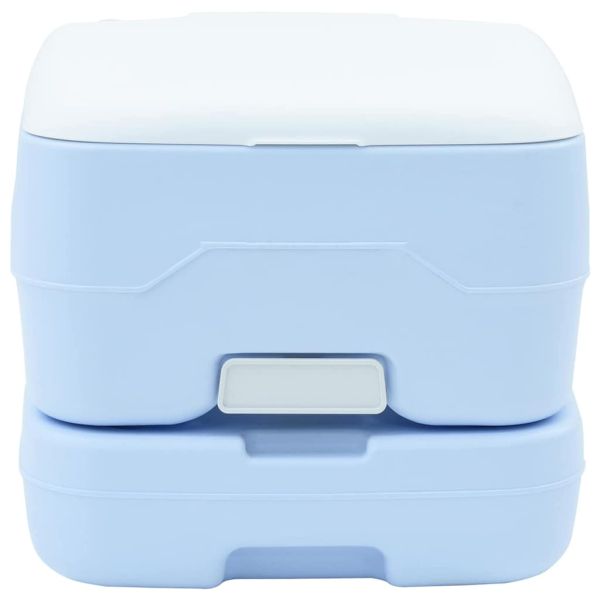 Къмпинг тоалетна Светлосиньо и бяло 41,5 x 36,5 x 30 cm