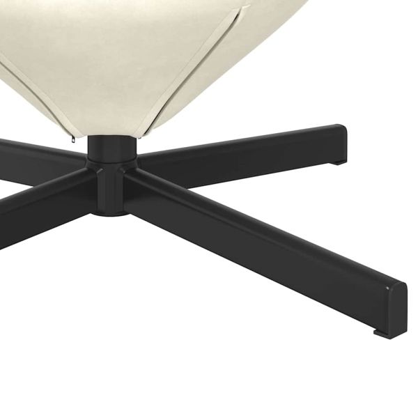 Стол яйце Крем 63 x 73 x 90 см Кадифе