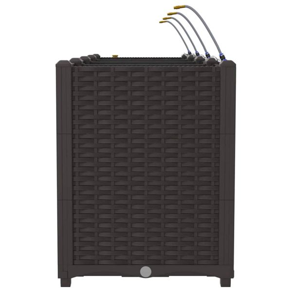 Градинска саксия 4 pcs Кафяво 160 x 40 x 52 см Пластмаса