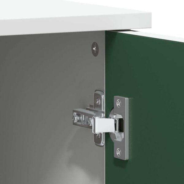 Шкаф с две врати и фронт на черна дъска ROROS Бяло