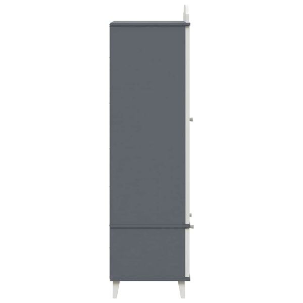 Дъска за записки Гардероб ROROS Сив и бял 90 x 45 x 165 см