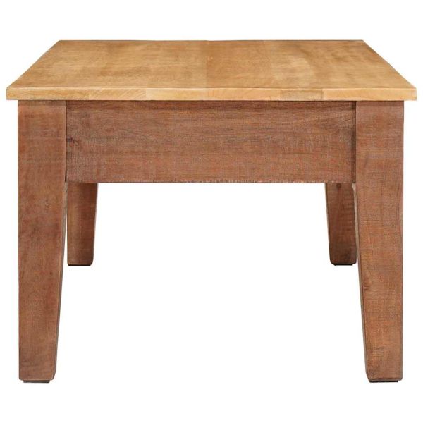Масичка за кафе Кафяво 110 x 55 x 40 cm Солидно мангово дърво