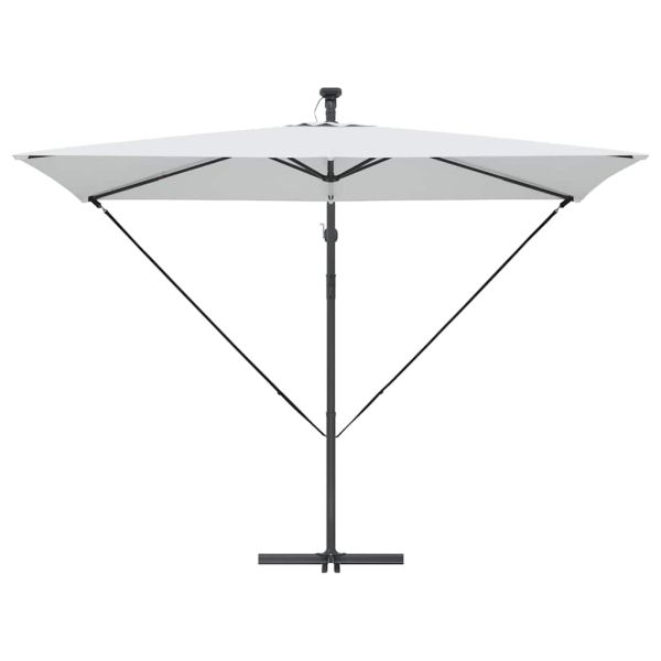 Плажен чадър Пясък 294 x 200 x 270 см Полиестер и алуминий