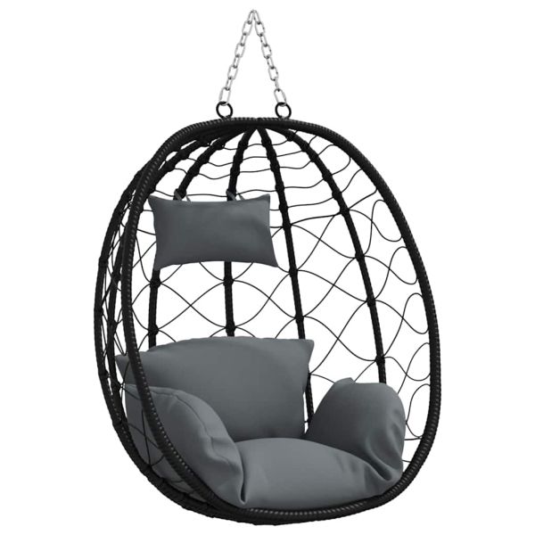Висящ стол яйце Антрацит 91,5 x 54,5 x 107 см полиратан