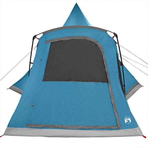 Тент тип Teepee за 5 души с покрив Синьо 545 x 450 x 295 см