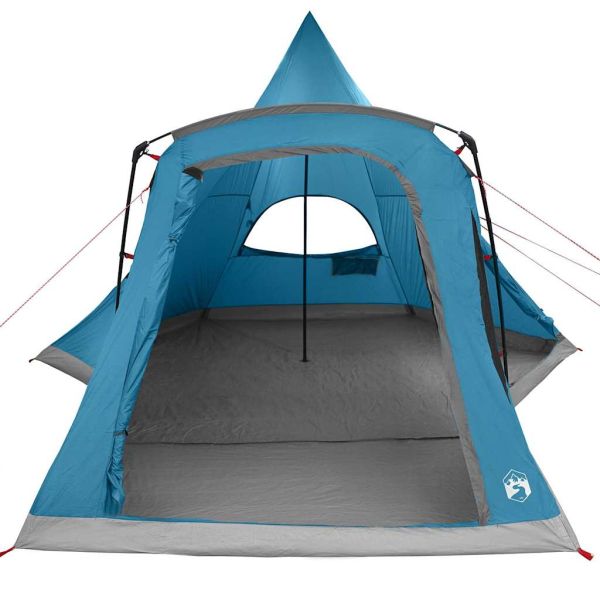 Тент тип Teepee за 5 души с покрив Синьо 545 x 450 x 295 см