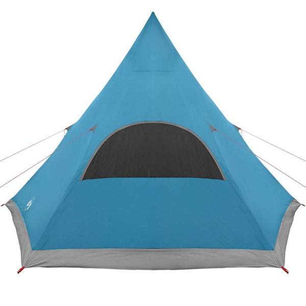 Тент тип Teepee за 5 души с покрив Синьо 545 x 450 x 295 см