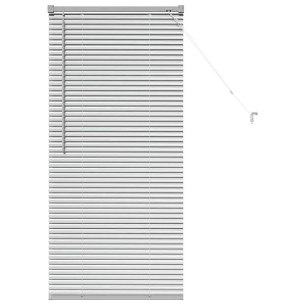 Вертикални щори Сребрист 130 x 60 см Алуминий