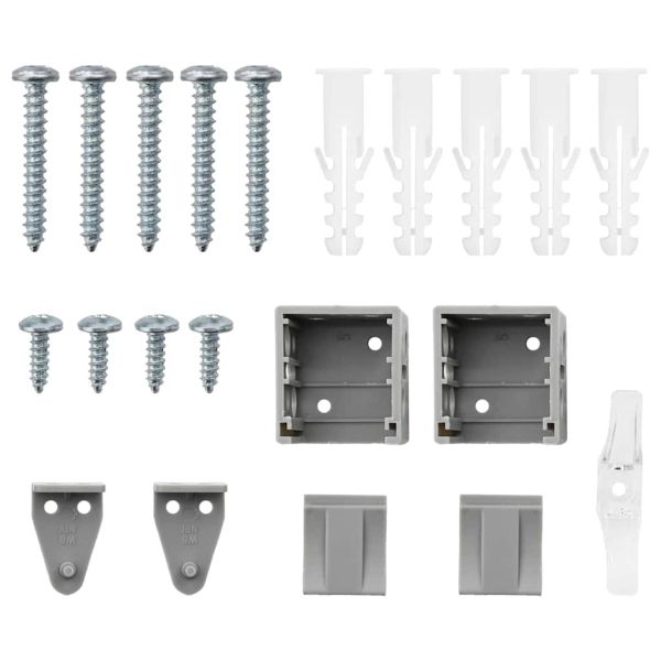 Вертикални щори Сребрист 130 x 65 см Алуминий