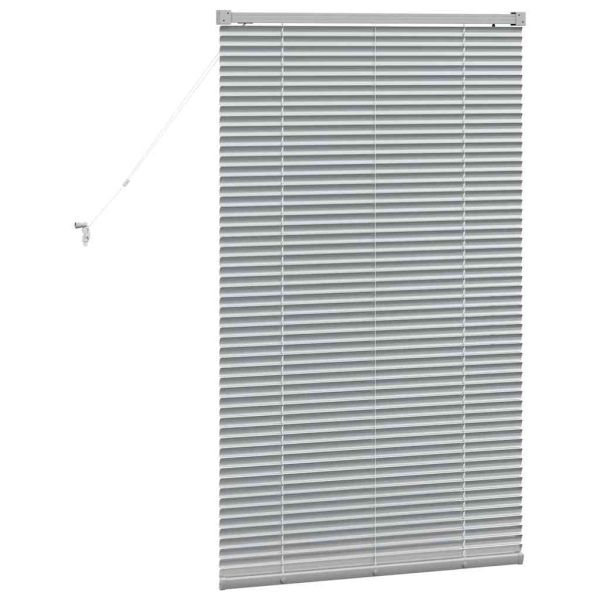 Вертикални щори Сребрист 130 x 70 см Алуминий