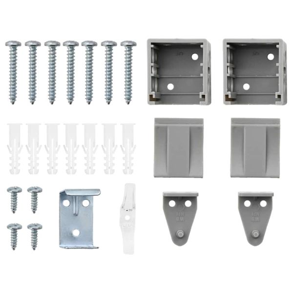 Вертикални щори Сребрист 130 x 85 см Алуминий