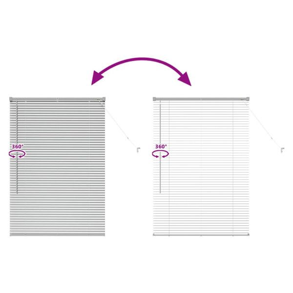 Вертикални щори Сребрист 130 x 85 см Алуминий