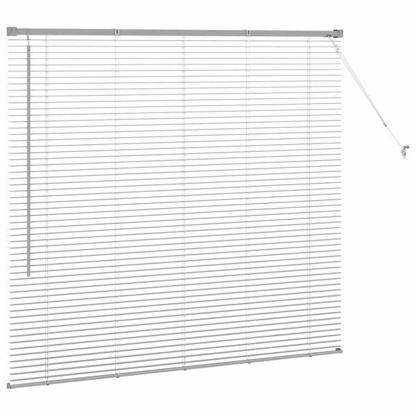 Вертикални щори Сребрист 130 x 150 cm Алуминий