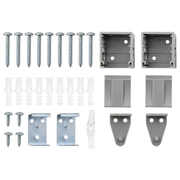 Вертикални щори Сребрист 130 x 160 см Алуминий