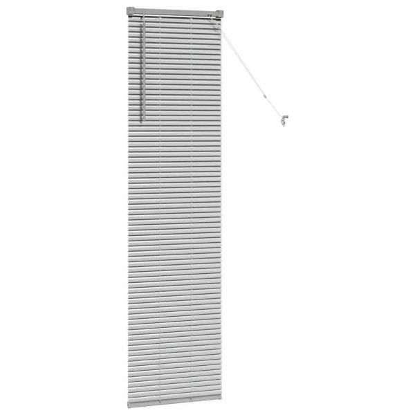 Вертикални щори Сребрист 175 x 40 см Алуминий