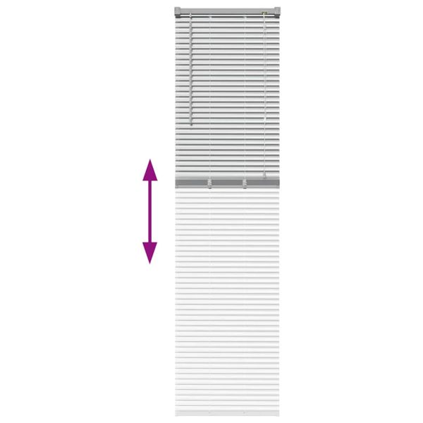 Вертикални щори Сребрист 175 x 50 см Алуминий