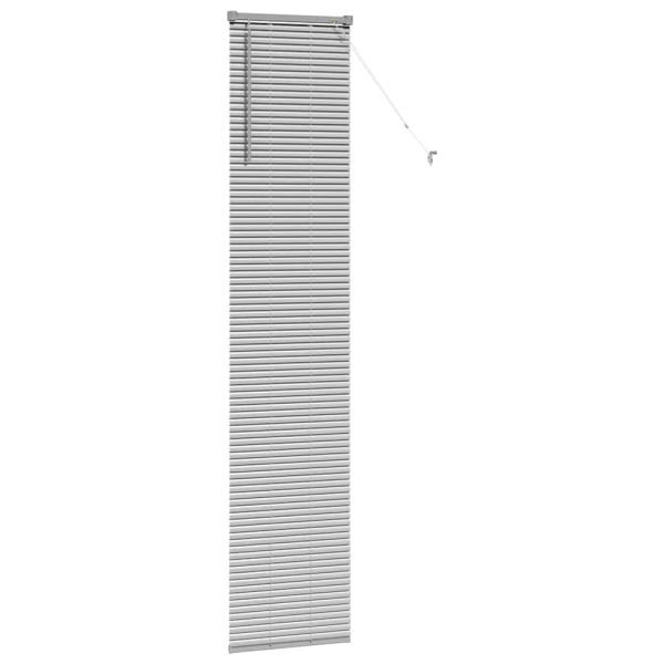Вертикални щори Сребрист 220 x 40 см Алуминий