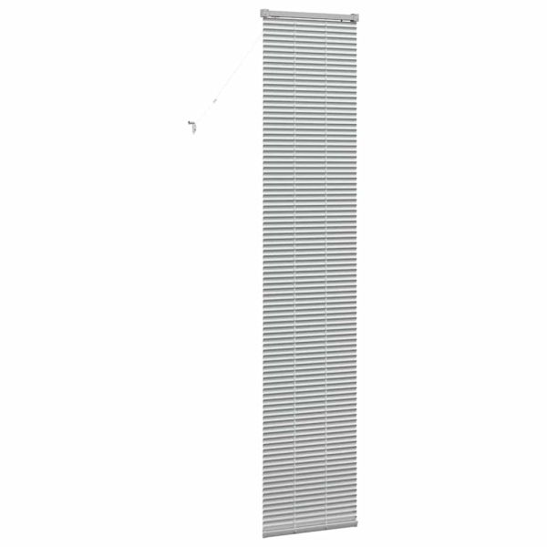 Вертикални щори Сребрист 220 x 40 см Алуминий