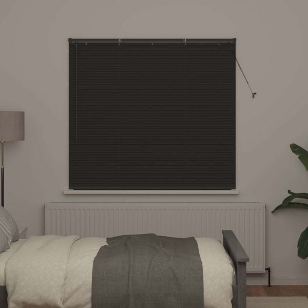 Вертикални щори Тъмен сив 130 x 145 см Алуминий