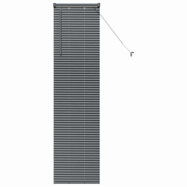 Вертикални щори Тъмен сив 175 x 45 см Алуминий