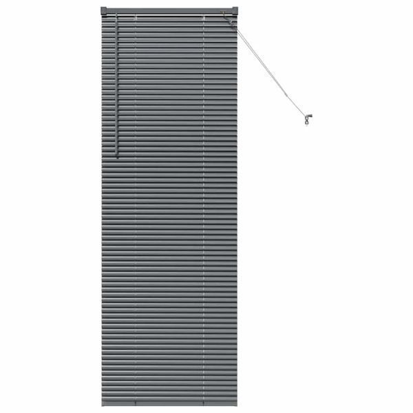 Вертикални щори Тъмен сив 175 x 55 см Алуминий