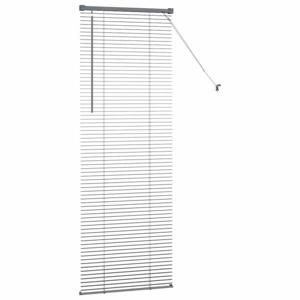 Вертикални щори Тъмен сив 175 x 60 см Алуминий
