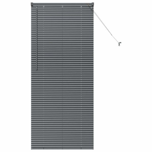 Вертикални щори Тъмен сив 175 x 75 см Алуминий