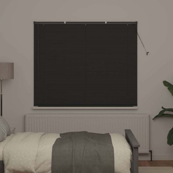 Вертикални щори Тъмен сив 175 x 160 см Алуминий