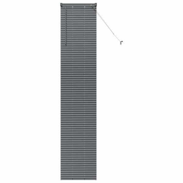 Вертикални щори Тъмен сив 220 x 45 см Алуминий
