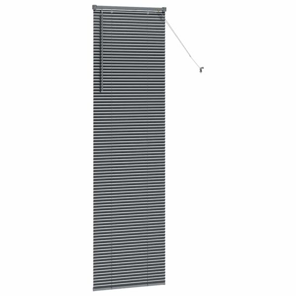 Вертикални щори Тъмен сив 220 x 55 см Алуминий