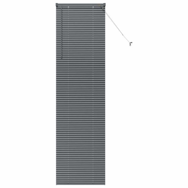 Вертикални щори Тъмен сив 220 x 60 см Алуминий