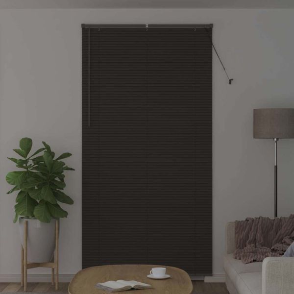 Вертикални щори Тъмен сив 220 x 115 см Алуминий