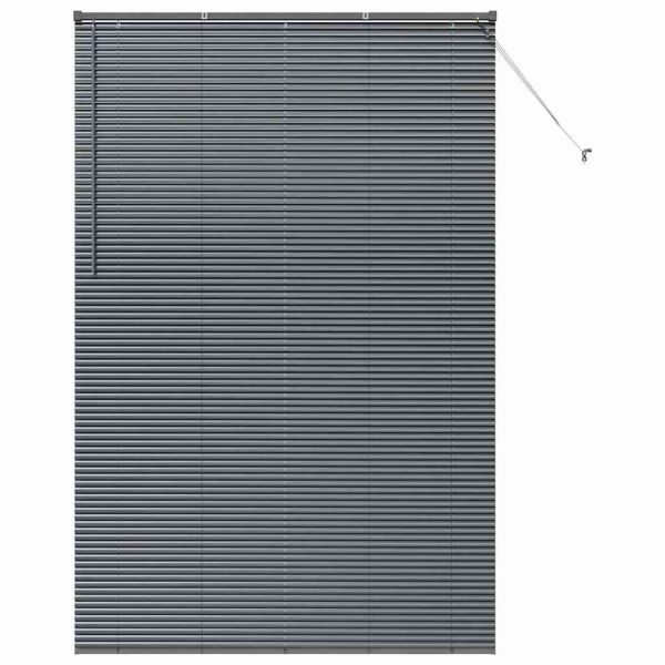 Вертикални щори Тъмен сив 220 x 140 cm Алуминий