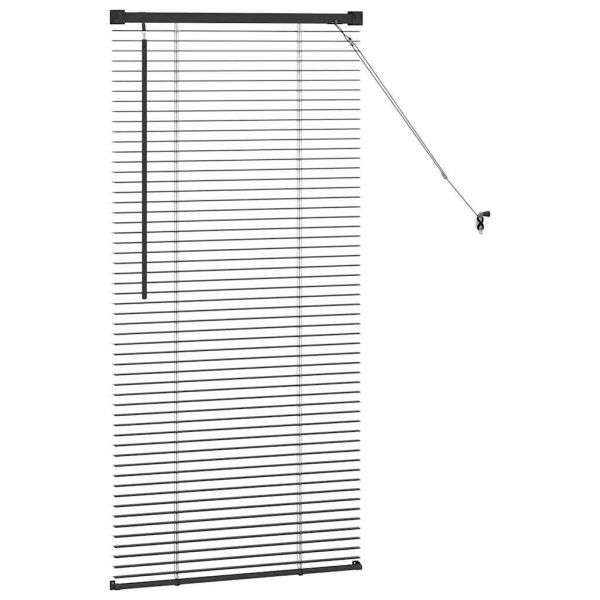 Вертикални щори Черно 60 x 2,5 x 130 см Алуминий