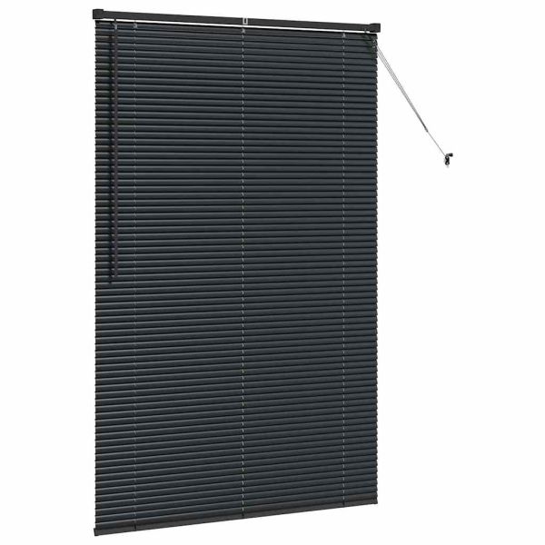 Вертикални щори Черно 175 x 120 см Алуминий