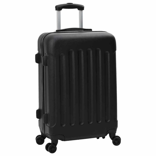 Куфар с заключване 3 pcs Черно 50 x 31 x 78 см ABS пластмаса