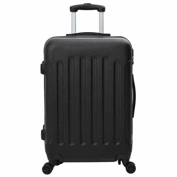 Куфар с заключване 3 pcs Черно 50 x 31 x 78 см ABS пластмаса