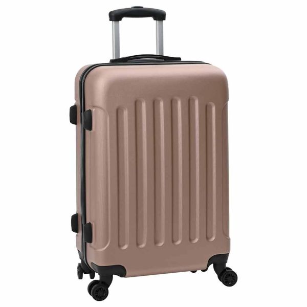 Куфар 3 pcs Розово злато 50 x 31 x 78 см ABS пластмаса