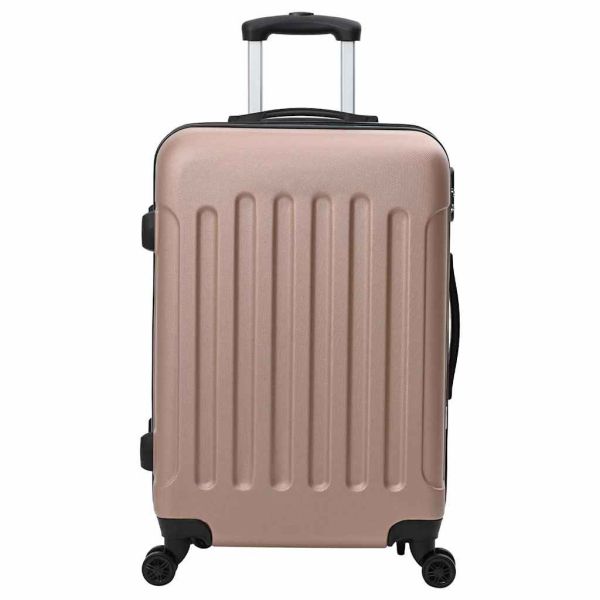 Куфар 3 pcs Розово злато 50 x 31 x 78 см ABS пластмаса