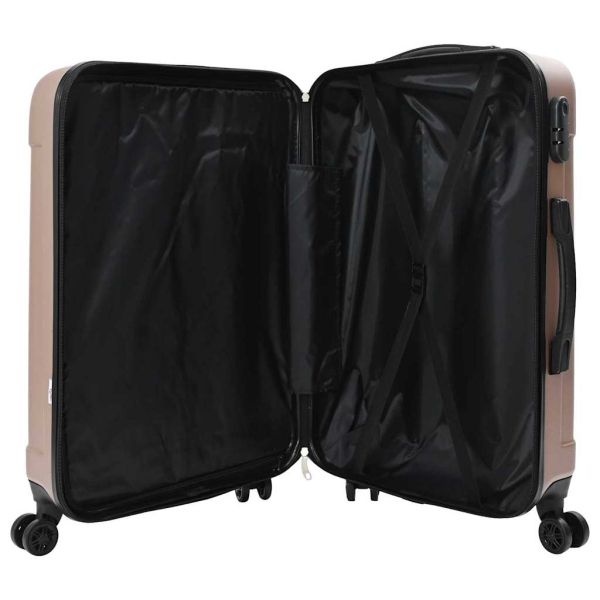 Куфар 3 pcs Розово злато 50 x 31 x 78 см ABS пластмаса