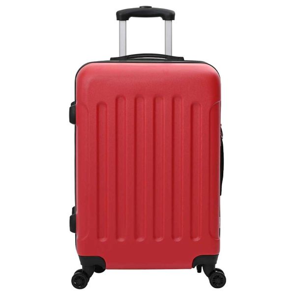 Куфар с заключване 3 pcs Червено 50 x 31 x 78 см ABS пластмаса