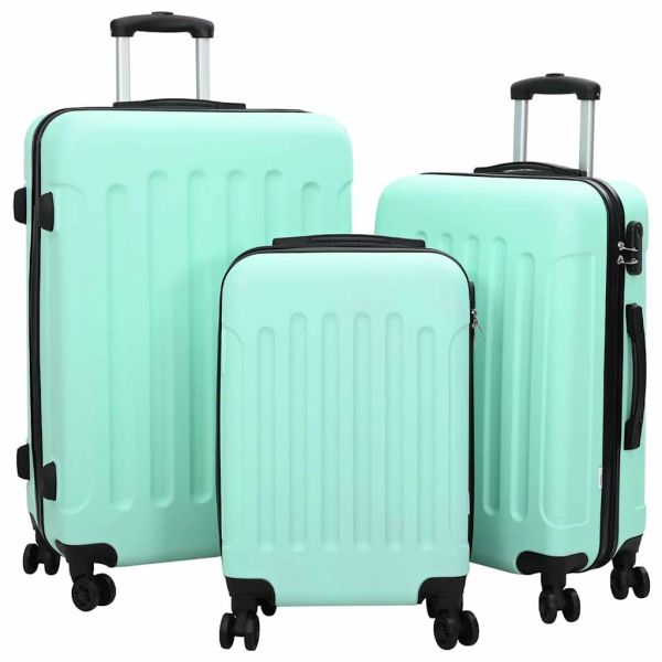 Куфар 3 pcs Ментово зелен 50 x 31 x 78 см ABS пластмаса