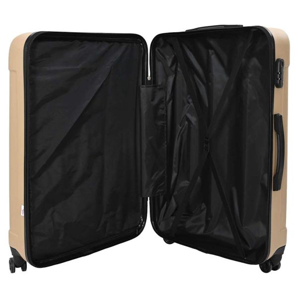 Куфар 3 pcs Шампанско 50 x 31 x 78 см ABS пластмаса
