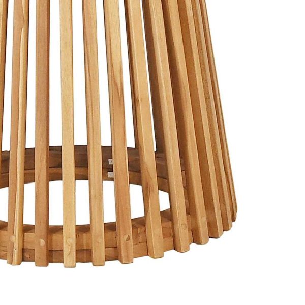 Странична маса Кафяво 70 x 70 x 75 cm Солидно тиково дърво