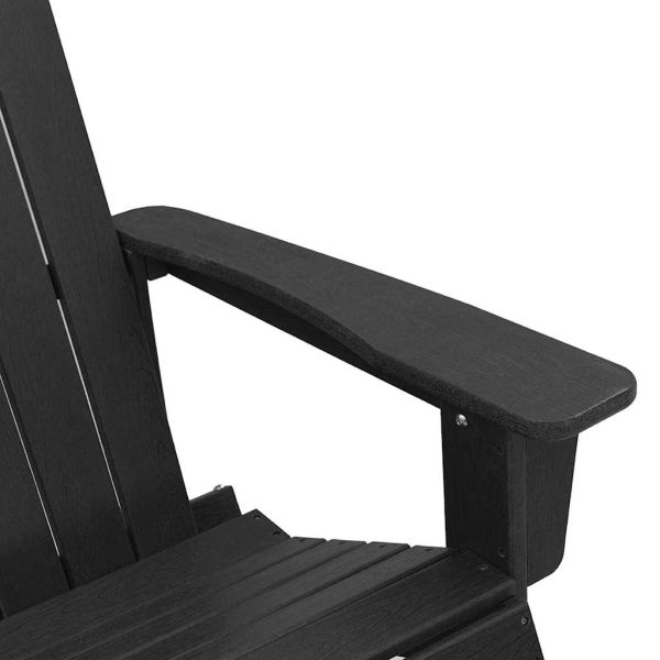 Люлеещ се стол Adirondack Черно 92 x 73,5 x 92 см HDPE