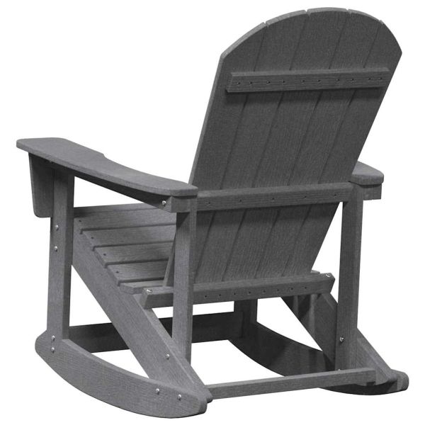 Люлеещ се стол Adirondack Светлосиво 92 x 73,5 x 92 см HDPE