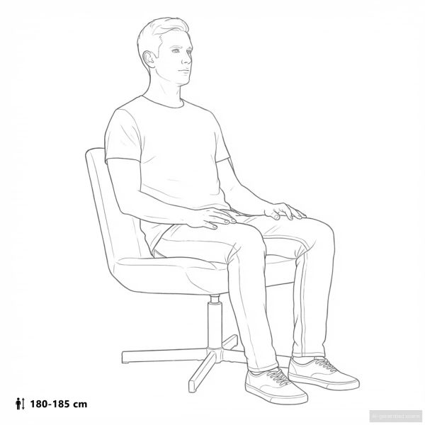 Въртящ се стол Тъмносиво 63 x 75 x 76 см текстил